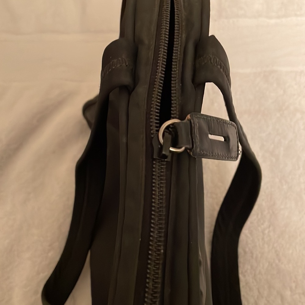 Prada nylon purse black bought at designer resale store. In good used condition. - Picture 11 of 17